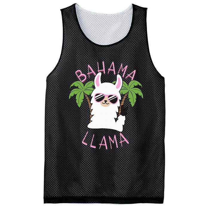 Llama Bahamas Souvenir Travel Vacation Bahamian Flag Nassau Mesh Reversible Basketball Jersey Tank