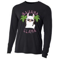 Llama Bahamas Souvenir Travel Vacation Bahamian Flag Nassau Cooling Performance Long Sleeve Crew