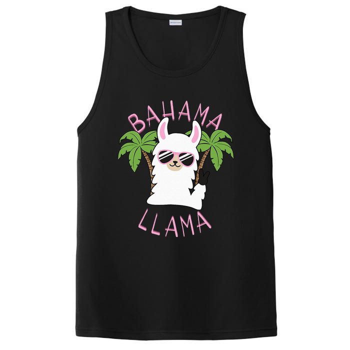 Llama Bahamas Souvenir Travel Vacation Bahamian Flag Nassau PosiCharge Competitor Tank