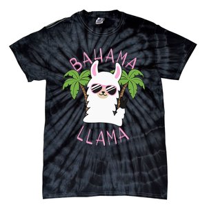 Llama Bahamas Souvenir Travel Vacation Bahamian Flag Nassau Tie-Dye T-Shirt