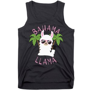 Llama Bahamas Souvenir Travel Vacation Bahamian Flag Nassau Tank Top