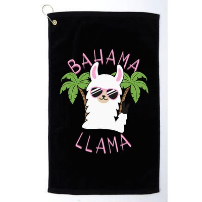 Llama Bahamas Souvenir Travel Vacation Bahamian Flag Nassau Platinum Collection Golf Towel