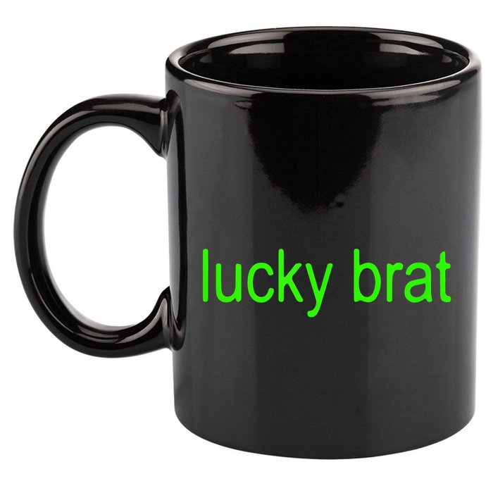 Lucky Brat St PatrickS Day 11oz C Handle Ceramic Mug