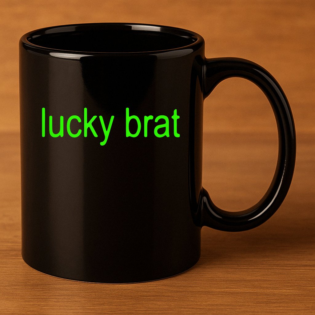 Lucky Brat St PatrickS Day 11oz C Handle Ceramic Mug