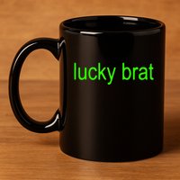 Lucky Brat St PatrickS Day 11oz C Handle Ceramic Mug