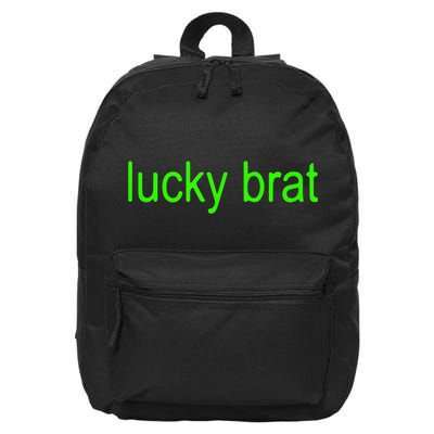 Lucky Brat St PatrickS Day 16 in Basic Backpack