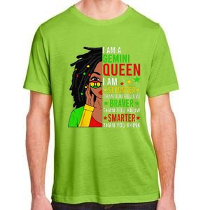 Locd Braver Stronger Smarter Gemini Queen Birthday Adult ChromaSoft Performance T-Shirt