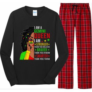 Locd Braver Stronger Smarter Gemini Queen Birthday Long Sleeve Pajama Set