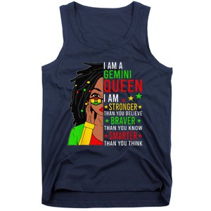 Locd Braver Stronger Smarter Gemini Queen Birthday Tank Top