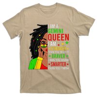 Locd Braver Stronger Smarter Gemini Queen Birthday T-Shirt