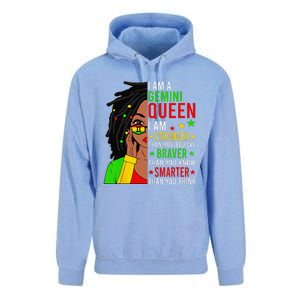 Locd Braver Stronger Smarter Gemini Queen Birthday Unisex Surf Hoodie