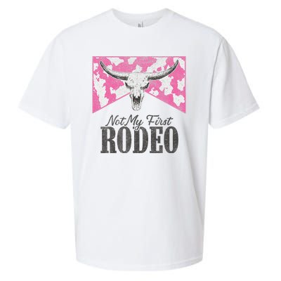 Leopard Bull Skull Western Life Country Not My First Rodeo Sueded Cloud Jersey T-Shirt