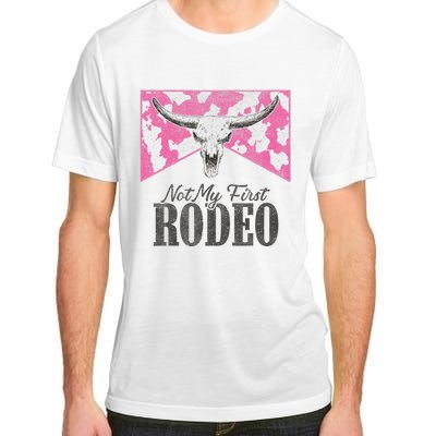 Leopard Bull Skull Western Life Country Not My First Rodeo Adult ChromaSoft Performance T-Shirt