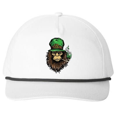 Leprechaun Bigfoot St Patricks Day Snapback Five-Panel Rope Hat