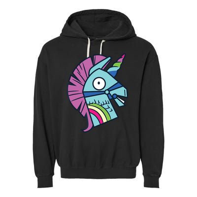 Llama Bash Smile Garment-Dyed Fleece Hoodie