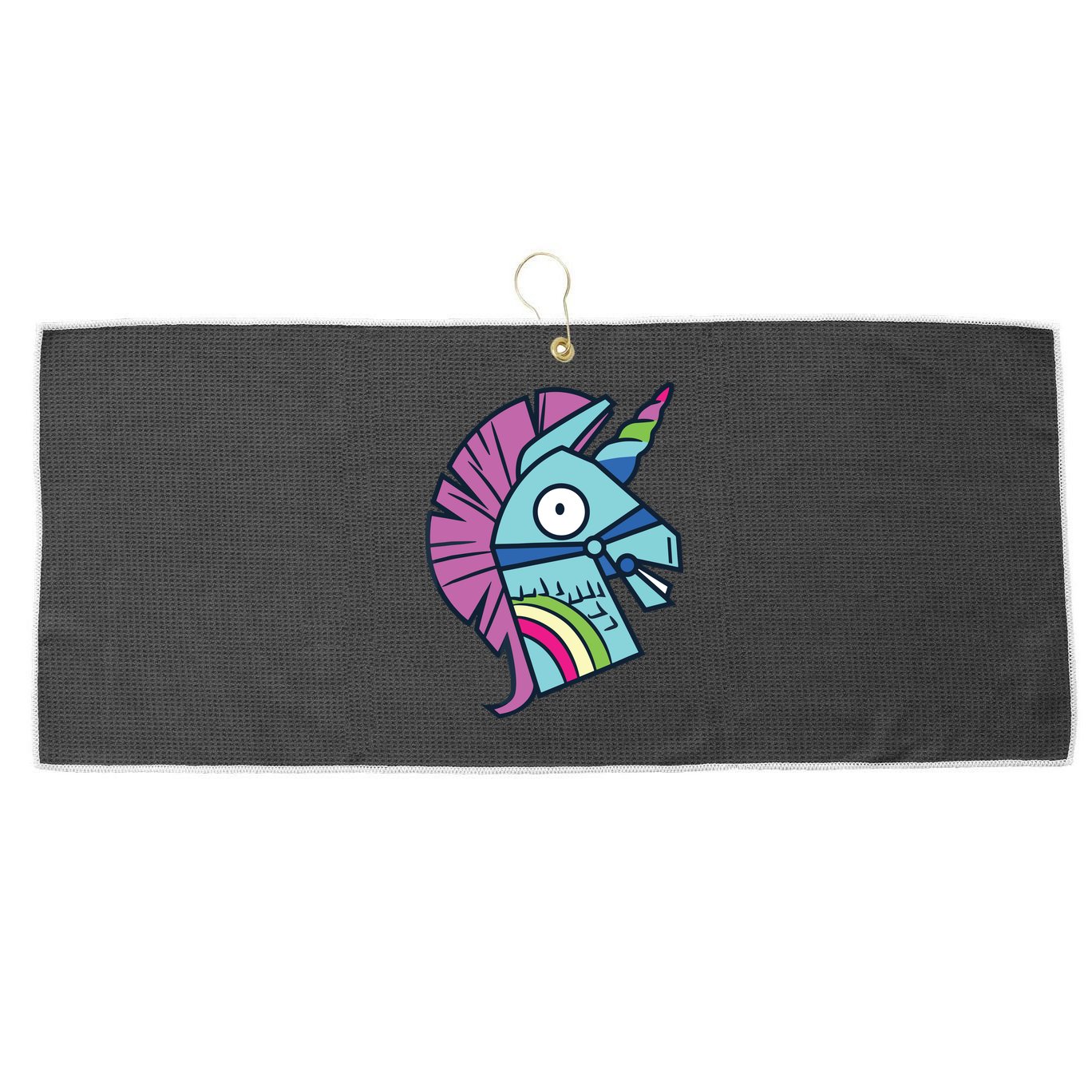 Llama Bash Smile Large Microfiber Waffle Golf Towel