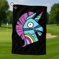 Llama Bash Smile Golf Towel