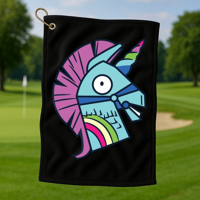 Llama Bash Smile Golf Towel