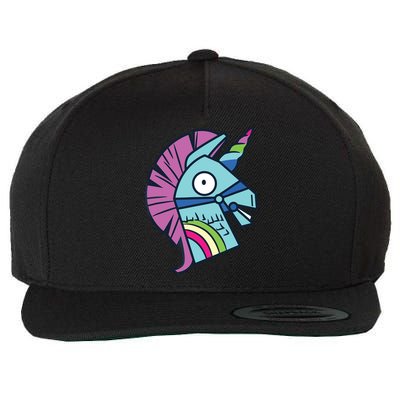 Llama Bash Smile Wool Snapback Cap