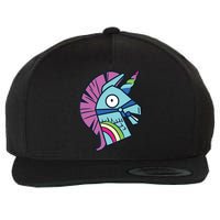 Llama Bash Smile Wool Snapback Cap