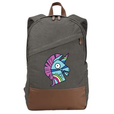 Llama Bash Smile Cotton Canvas Backpack