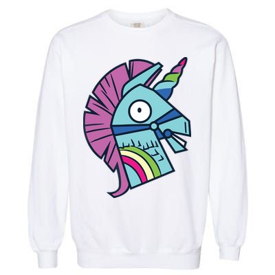 Llama Bash Smile Garment-Dyed Sweatshirt