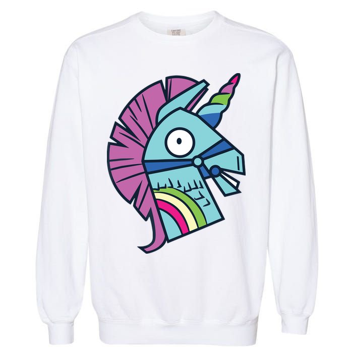 Llama Bash Smile Garment-Dyed Sweatshirt