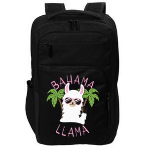 Llama Bahamas Souvenir Travel Vacation Bahamian Flag Nassau Impact Tech Backpack