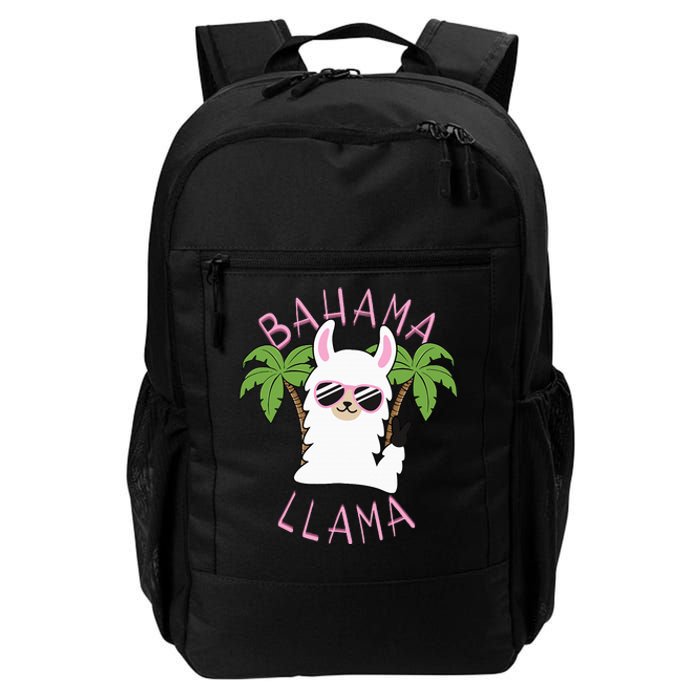 Llama Bahamas Souvenir Travel Vacation Bahamian Flag Nassau Daily Commute Backpack