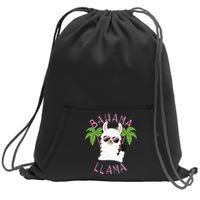 Llama Bahamas Souvenir Travel Vacation Bahamian Flag Nassau Sweatshirt Cinch Pack Bag