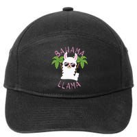 Llama Bahamas Souvenir Travel Vacation Bahamian Flag Nassau 7-Panel Snapback Hat