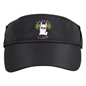 Llama Bahamas Souvenir Travel Vacation Bahamian Flag Nassau Adult Drive Performance Visor