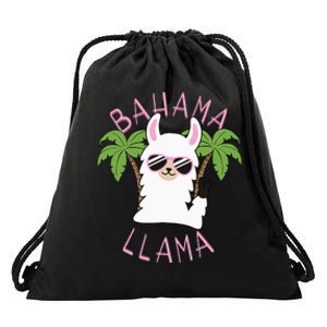 Llama Bahamas Souvenir Travel Vacation Bahamian Flag Nassau Drawstring Bag