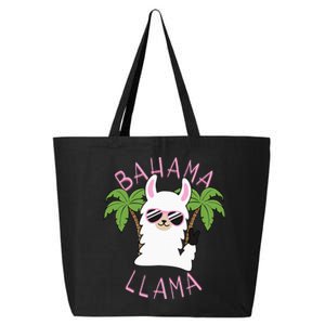 Llama Bahamas Souvenir Travel Vacation Bahamian Flag Nassau 25L Jumbo Tote