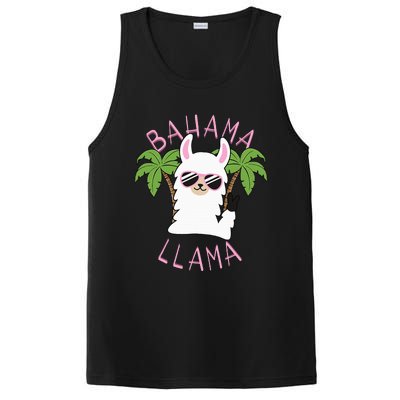 Llama Bahamas Souvenir Travel Vacation Bahamian Flag Nassau PosiCharge Competitor Tank