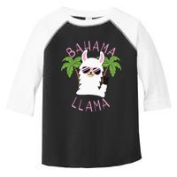 Llama Bahamas Souvenir Travel Vacation Bahamian Flag Nassau Toddler Fine Jersey T-Shirt