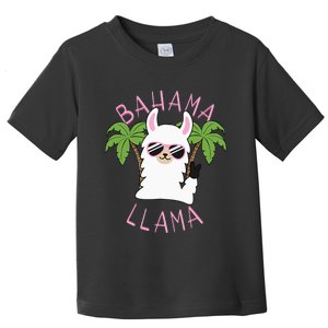 Llama Bahamas Souvenir Travel Vacation Bahamian Flag Nassau Toddler T-Shirt