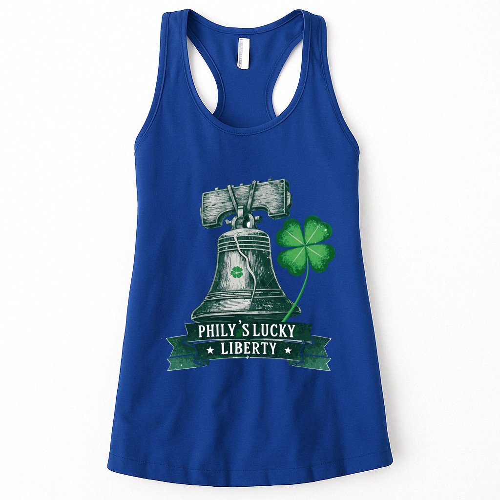 Liberty Bell Shamrock – Philadelphia Irish Pride Funny Gift Womens Tank Top