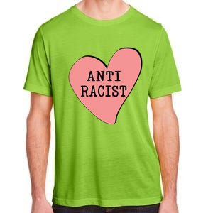 Love Blm Support Racial Equality Protest Heart Anti Racist Adult ChromaSoft Performance T-Shirt