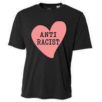 Love Blm Support Racial Equality Protest Heart Anti Racist Cooling Performance Crew T-Shirt