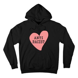 Love Blm Support Racial Equality Protest Heart Anti Racist Hoodie