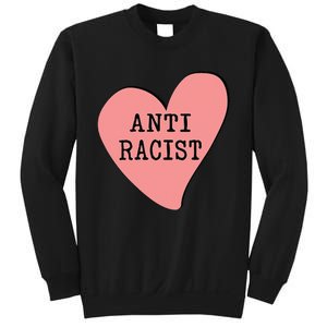 Love Blm Support Racial Equality Protest Heart Anti Racist Sweatshirt