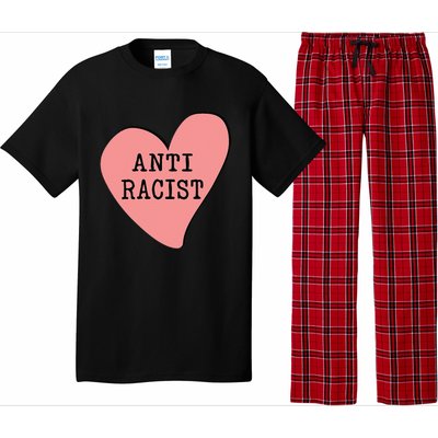 Love Blm Support Racial Equality Protest Heart Anti Racist Pajama Set