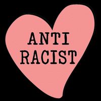 Love Blm Support Racial Equality Protest Heart Anti Racist 16 in Basic Backpack