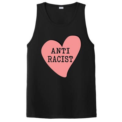 Love Blm Support Racial Equality Protest Heart Anti Racist PosiCharge Competitor Tank