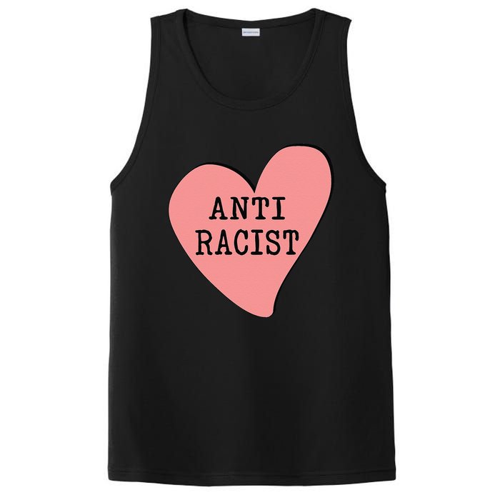 Love Blm Support Racial Equality Protest Heart Anti Racist PosiCharge Competitor Tank