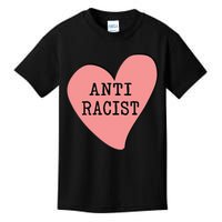 Love Blm Support Racial Equality Protest Heart Anti Racist Kids T-Shirt