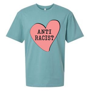 Love Blm Support Racial Equality Protest Heart Anti Racist Sueded Cloud Jersey T-Shirt