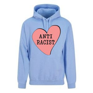 Love Blm Support Racial Equality Protest Heart Anti Racist Unisex Surf Hoodie