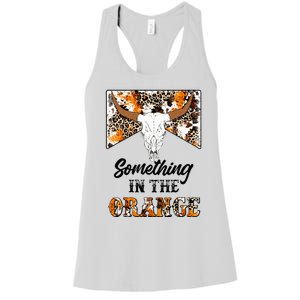 Leopard Bullhead Something In The Orange Western Country Women's Racerback Tank